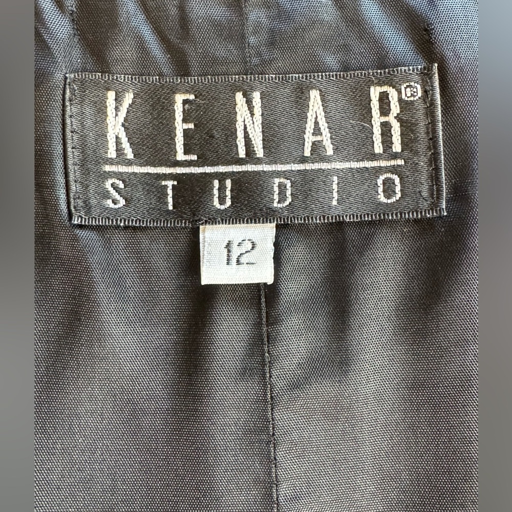 Kenar Black, Button Down Vest. Fully Lined. Size … - image 4